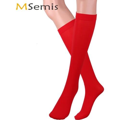 Mens Sissy Ultra Thin Long Socks Summer Breathable Silky High Stockings Sexy Smooth Over-the-Calf Nylon Socks Male Gay Hosiery