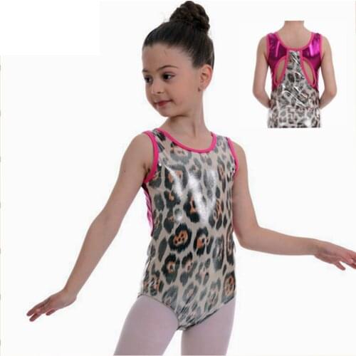 Novelty Print Leopard Toddler Sleeveless Dancewear Ballet Bodysuit Gym Leotards for Girls Dance Wear Professional Ballet Leotard
