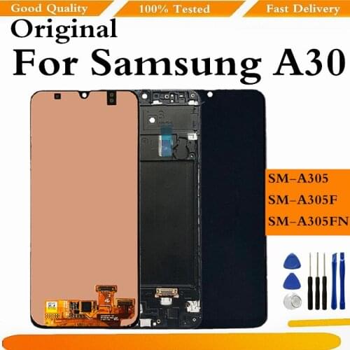 Original A30 A305 LCD For Samsung Galaxy A30 A305/DS A305F A305FD A305A LCD Display Touch Screen Digitizer Replacement