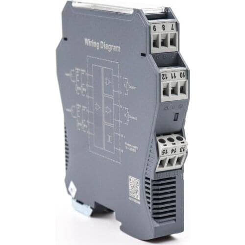 Pt100 to 0-10v 1 input 1 output 24vdc power supply signal converter isolate