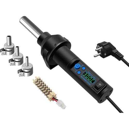 LCD Adjustable Electronic Heat Hot Air Gun Solder Station Desoldering Hair Dryer For Soldering IC SMD BGA 8018LCD 858D 8032