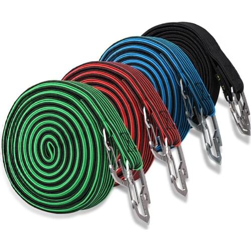 WEST BIKING Bicycle Racks Cargo Tied Rope Carbon Steel Hook Hasp Luggage Carrier Retractable Elastic Band Bike Cargo Straps Rope