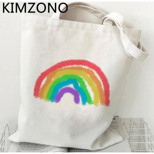 Lgbt shopping bag canvas bolso recycle bag jute bag eco reusable bag bolsa compra reusable net tote custom