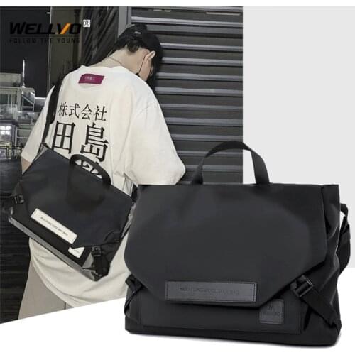 2021Mens Messenger Bag High Quality Crossbody Bags Waterproof Fashion Casual Shoulder Bag Solid 13 Inch Laptop Bags XA707ZC