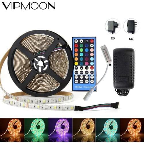 5050 LED Strip RGB LED STRIP Kit DC12V LED Strip Light 5M 10M RGBW RGBWW 5050 60LED/m + Remote Controller +12V Power Supply