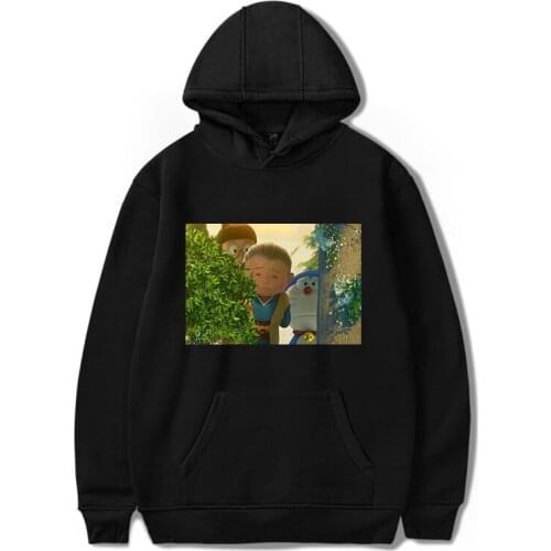 New Cartoon leisure Women Doraemon Hoodie Cool girls winter Loose Cartoon Print Clothing Swearshirt Long-sleeve Fashion hoodies