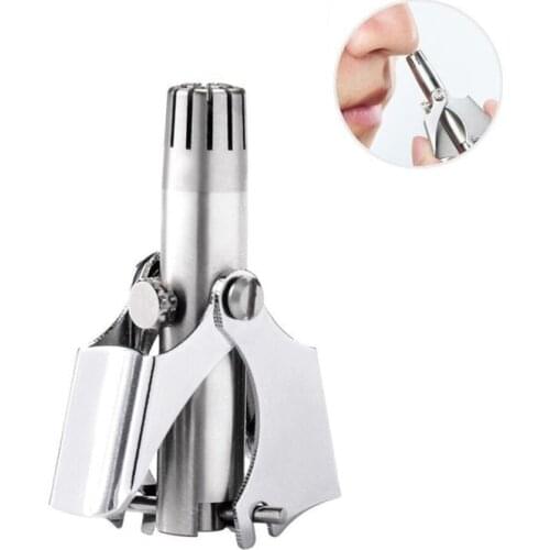 New Arrive Nose Trimmer Safety Men Beauty Nose Manual Body Trim Washable Stainless Steel Nose hair trimming
