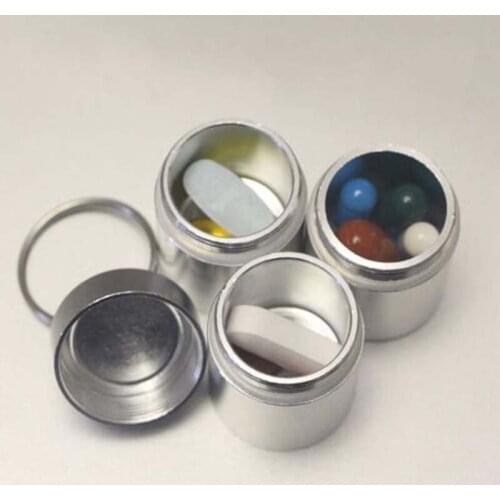 Outdoor Waterproof Stainless Steel Bottle Medicine Sealed Bottle Independent Camping Multi Combination Pill Storage Pocket Tank