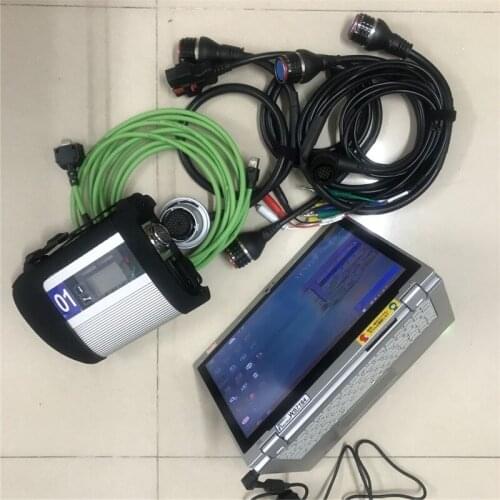 Star diagnosis sd compact connect 4 mb c4 with software v2021.03 Win7 mini SSD 480gb with laptop CF-AX2 i5 8g ready to use