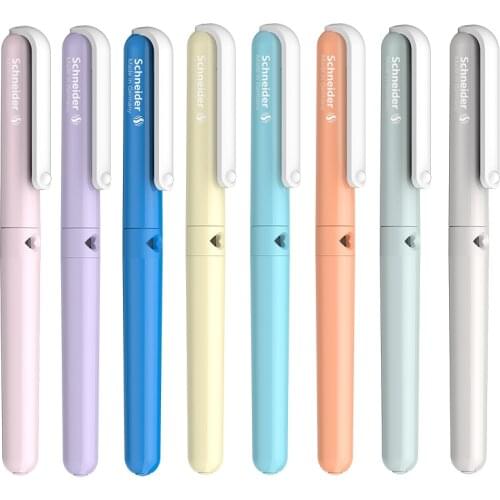 1pc New Color Germany Imported Schneider Fountain Pen BK410 EF Iridium Nib Student Writing Practice Replaceable Ink Sac