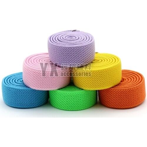 15mm elastic band two sides diy accessories 12meters/lot bags clothes underwear belt thick stretchy band