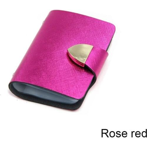 15PCS / LOT Fashion Men Women Credit Card Holder Card Package ID Cards Wallet Colorful Bag 26 Bits