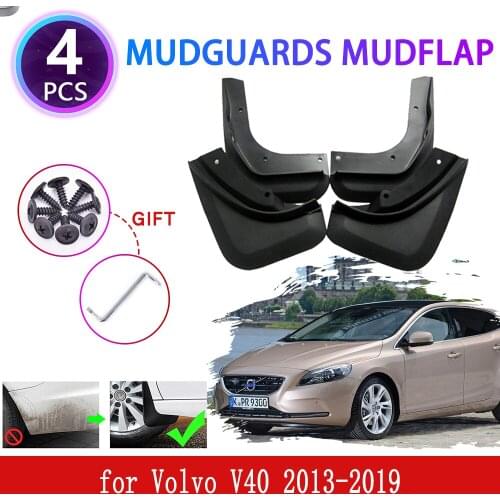4PCS for Volvo V40 2013 2014 2015 2016 2017 2018 2019 Mudguards Mudflap Fender Mud Flaps Splash Mud Guard Protect Accessories