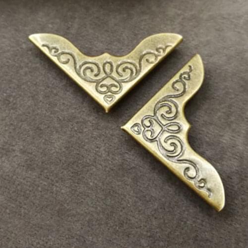 50pcs/lot Unique Antique Esquineras De Metal Para Corner Protector For DIY Photo Albums scrapbooking Decoration