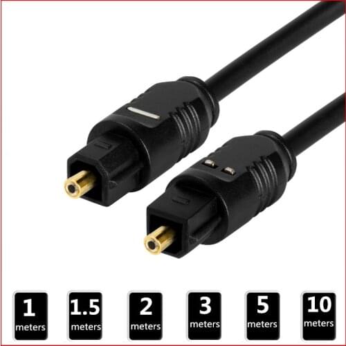Spdif Audio cable High fidelity stereo Optical fiber connection line 1/1.5/2/3/5/10m for 5.1 6.1 and 7.1 Dolby sound Amplifier
