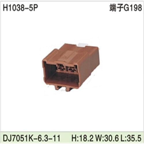 Free shipping 500pcs DJ7051K-6.3-11 5Pin 6.3mm AMP Car Electrical Wire Connectors for VW,BMW,Audi,Toyota,NISSAN AND other