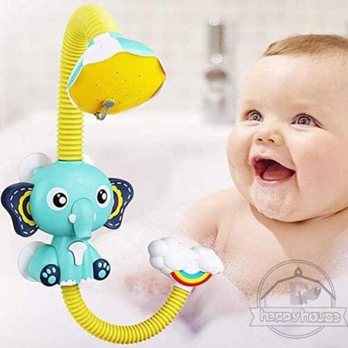 Childrens Bath Toys Electric Elephant Sucker Indoor Bath Toys Childrens Outdoor Wimming Pool Bathtub Toy Sprinkler