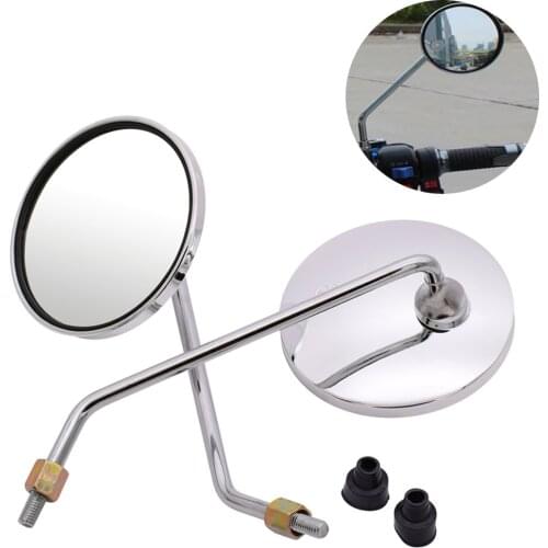 For Yamaha VMAX v max VMAX 1700 1200 125 WR250F Motorcycle rearview mirror round mirror motorcycle long stem accessories