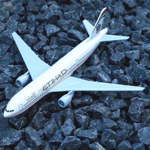 Etihad Boeing 777 Airplane Diecast Aircraft Model 6" Metal Plane Aeroplane Home Office Decor Mini Moto Toys for Children