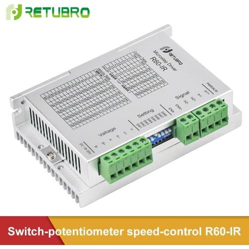 Functional Drive R60-IR Potentiometer Speed Control Switch Driver Nema 23 24 Regulate Rotation Speed Stepper Motor Driver