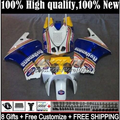 Body For HONDA VFR400 R V4 VFR400RR RVF400R VFR400R 1987 1988 34CL.20 RVF VFR 400 R RR 400R CC NC24 87 88 Fairings Rothmans Blue
