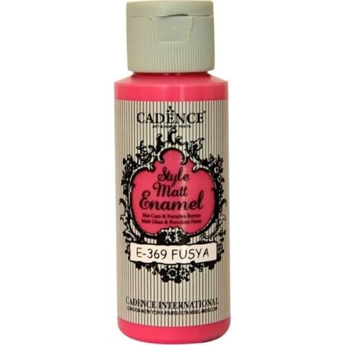 Cadence Style Mat Enamel Glass Paint 369-Fuşya 59ml (Porcelain-Se