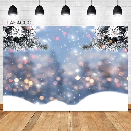 Laeacco Dreamy Polka Dots Light Bokeh Birthday Party Christmas Photocall Background Customized Portrait Photography Backgrounds