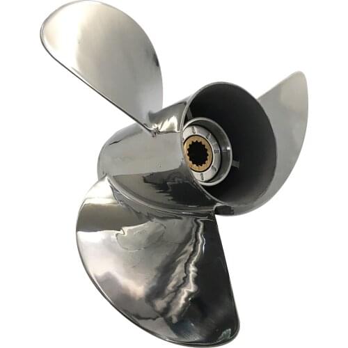 Boat Propeller 13 1/2x15 for Suzuki 60HP-300HP 3 Blades Stainless Steel Prop SS 15 Tooth RH OEM NO: 58100-94554-019 13.5x15