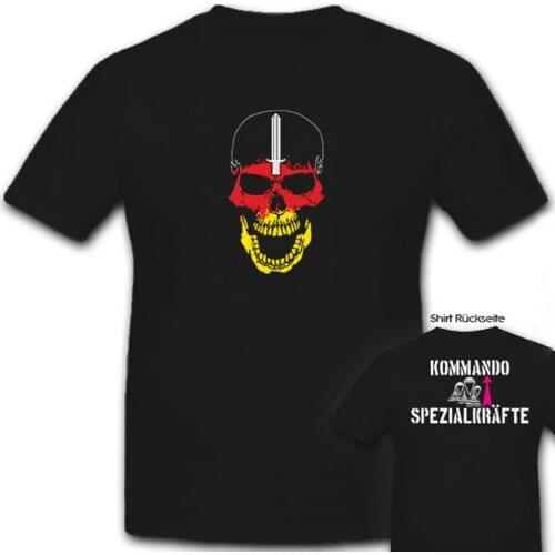 KSK Commando Special Forces Germany Flag Skull Men T Shirt SHORT Casual Cotton O-Neck men clothing