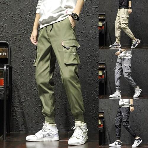2020 cargo men pants men cargo trousers loose sweatpants hip hop streetwear men casual pants boys