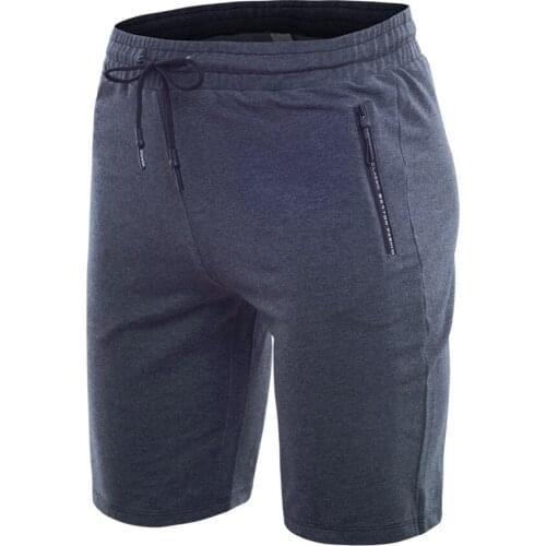 Mens Workout shorts Running Bodybuilding athlete Solid Knit Shorts For Men fitness trunks pantaloncini sport Short pants Porket