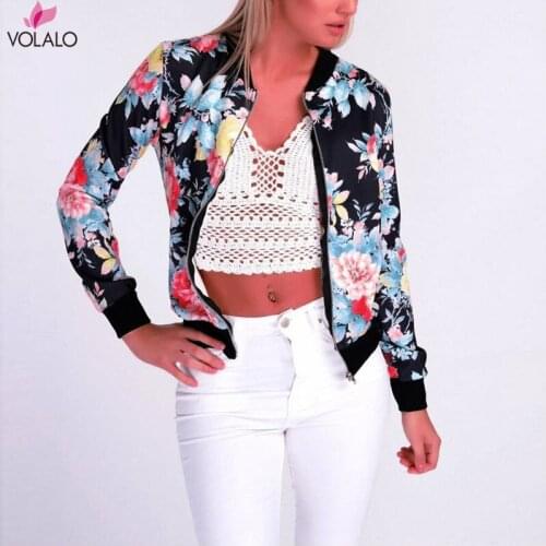 New Long-sleeved Ethnic Wind Floral Printed Womens Jacket Small Coat Women Coats And Jackets Windbreaker Spring Autumn