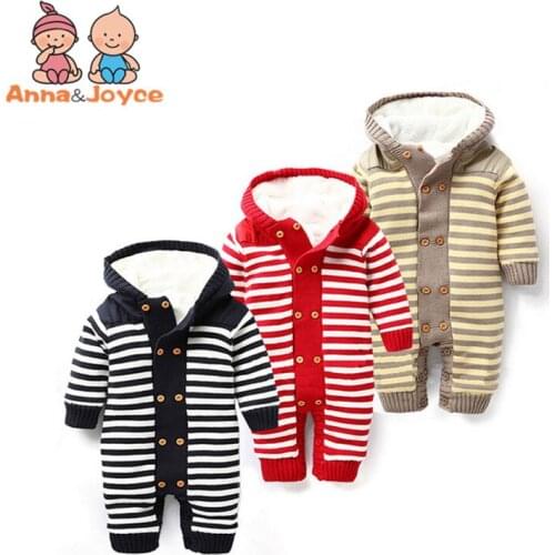 Baby New Double-Breasted Thickening Autumn And Winter Warm Soft Romper Kids Cotton Fashion Climb Clothes ATST0037