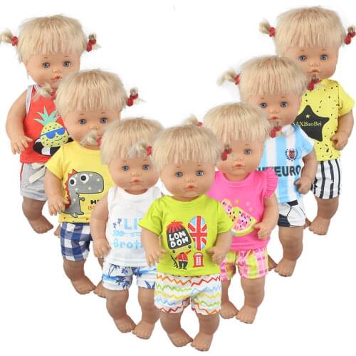 New summer Arrival Dolls suit For 42 cm Nenuco Doll 17 Inches Baby Doll Clothes