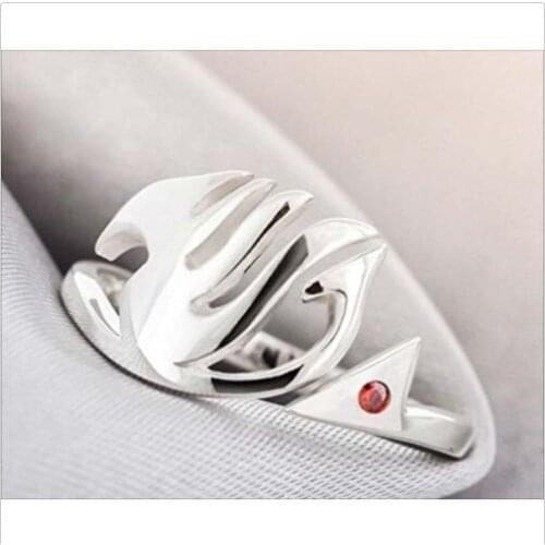 NEW Silver Ring Fairy Tail Ring Sterling Adjustable Natsu Dragneel Guild Cosplay