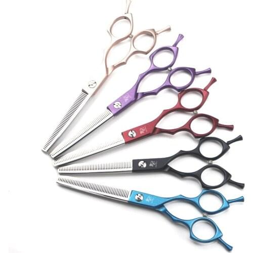 Top quality Professional JP440C 6.5 Inch Pet Scissors for Dog Grooming Dog Curved Scissors Dog Shears Hair cutting machine