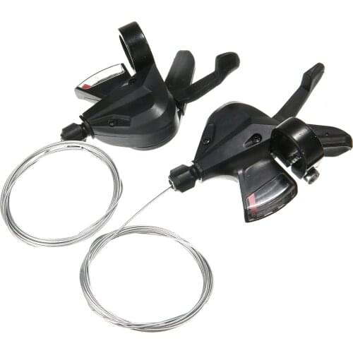 1Pair Bicycle Speed Shifter MTB Mountain 3x8 Speed Derailleurs Shifter Brake Levers Compatible with 22.2mm Diameter Hybrid Bikes