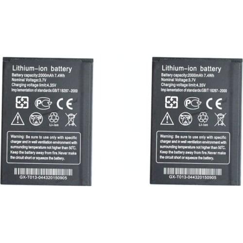 Ciszean 2pcs/lot 2000mAh Replacement Li-ion Battery For THL W200 W200s W200C Smartphone Batterie Bateria Batterij