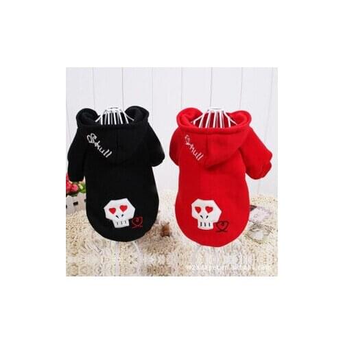 Three-dimensional Embroidery Good Quality Cotton pet dog clothes Yorkshire Chihuahua dog clothing Cute Dog coat hoodie