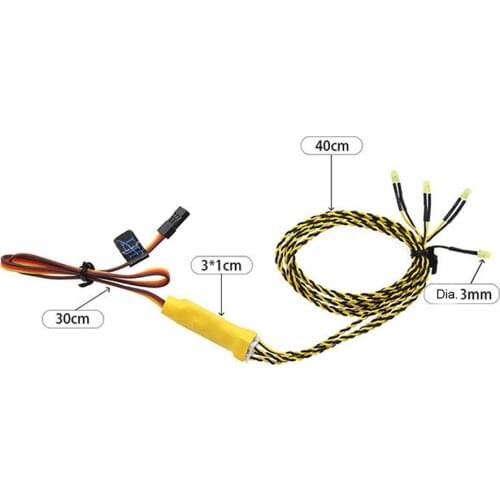 Ultra Bright Model Car Linkage Lights Turn Signal Lamp Group for Universal RC Crawler Car Drift Car Upgrade Kits Accessories