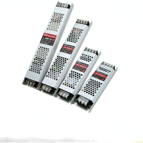 Ultra Thin LED Power Supply DC12V 5V 24V 200W 300W Led Driver AC190-240V Lighting Transformers for LED Strip Light