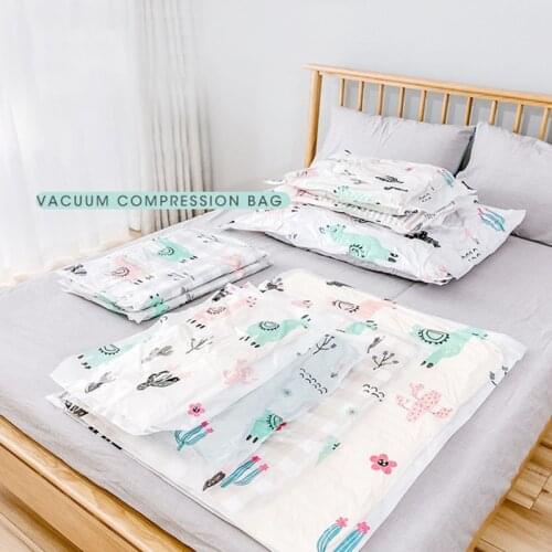 1PC Thickened Reusable Vacuum Storage Bag for Cloth Compressed Blanket Clothes Quilt Organizer Travel Packaging for Busines