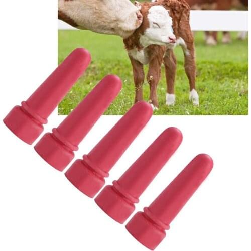 10Pcs Little Cow Calf Milk Drink Nipple Soft Rubber Goat Milk Bottle Feeding Teat Mouth Rubber Calf Feeding Bottle Nipple Lamb