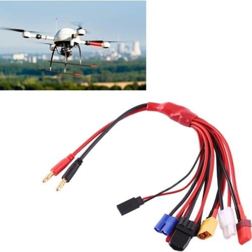 10pcs/lot 8 in 1 Lipo Battery Multi Charging Plug Convert Cable Line for Helicopters IMAX B6 Charger RC Parts