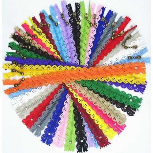 5/10Pcs 30Cm 12 Inch DIY 3# Nylon Coil Flower Zipper Suitable For Clothes And Skirts 20 Colors