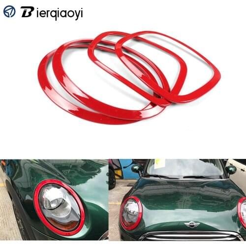 Car-styling Accessories For Mini Cooper One JCW F55 F56 Car Headlight Head Tail Rear Lamps Frame Ring Covers Stickers Housing