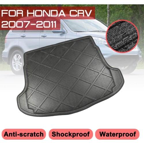 Car Floor Mat Carpet For Honda CRV 2007 2008 2009 2010 2011 Rear Trunk Anti-mud Cover