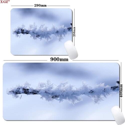 White Plant Large Gaming Mouse Pad Non-slip Natural Rubber Mouse Pad Keyboard Pad Desktop Pad Laptop Gamers Mouse Pad Cs Go