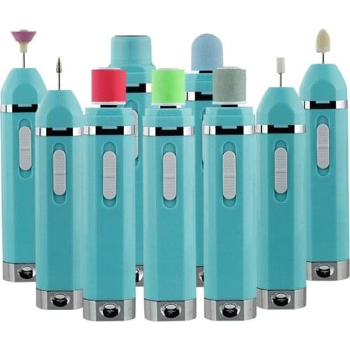 Electric Nail Drill Various Heads Multifunctional Fast Rotating Speed Foot Manicure Grinder Peeling Machine for Home