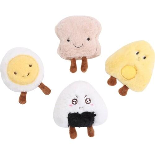 Pet Toys Molar Chewing Teeth Catnip Cute Cartoon Plush Supplies Food Styling Cat Anti-Bite Plush Training Toy Supplies